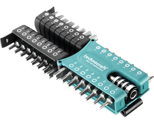 Jeu de forets Technocraft avec différents embouts de tournevis