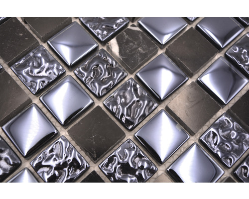 Mosaikfliesen aus Glas und Stein