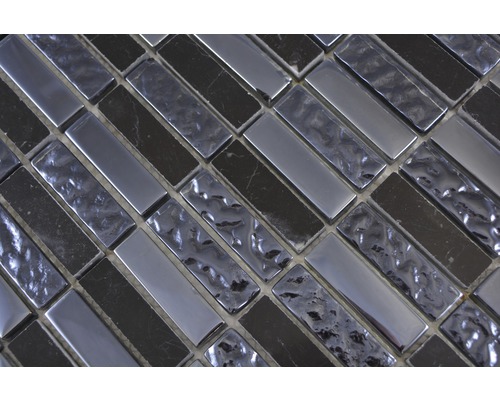 Mosaïque avec éléments longs et brillants