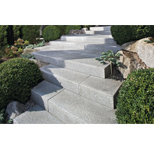 Granit Blockstufe grau 50x35x15cm
