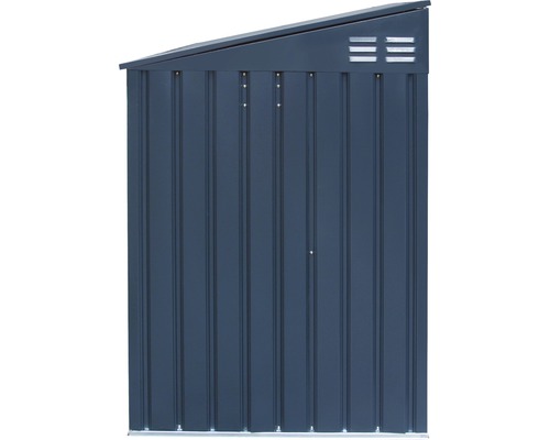 Metall Geräteschuppen Seitenansicht