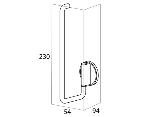 Dessin technique d''un dérouleur à papier avec cotes