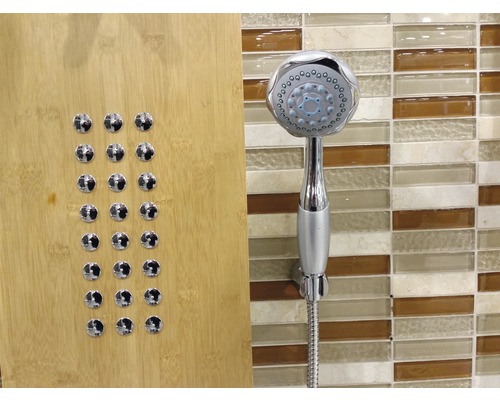 Panneau de douche avec jets de massage et douchette à main