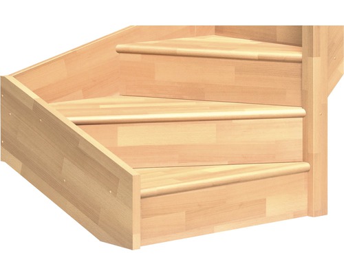 Holztreppe mit drei Stufen