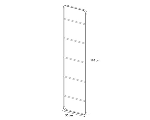 Porte-serviettes mesurant 170 sur 50 centimètres