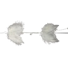 Guirlande décorative en plumes avec perles