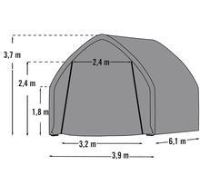 Einzelgarage ShelterLogic In-a-Box 390x610 cm grün-thumb-6