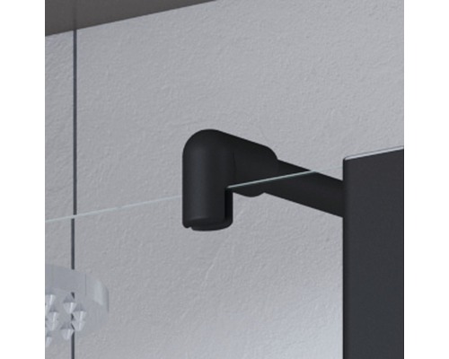 Vue détaillée de la fixation d''une cabine de douche
