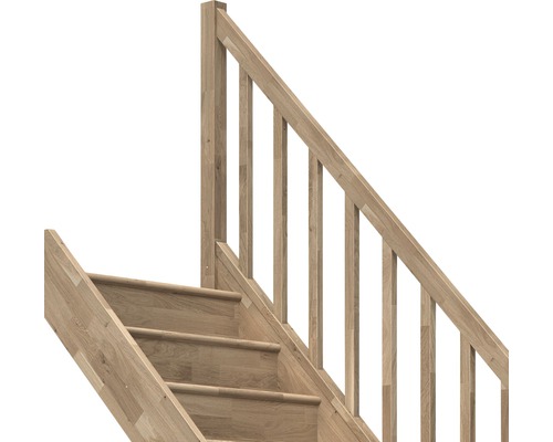 Treppe mit Holzgeländer
