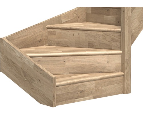 Escalier en bois à trois marches