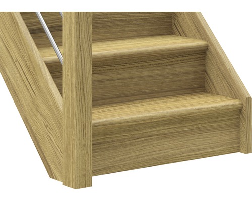 Vue détaillée d''un escalier en bois avec rampe