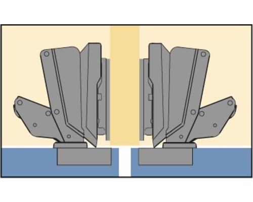 Illustration de deux moteurs de bateau montés sur un tableau arrière.
