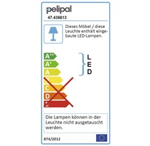 Energielabel für LED-Leuchte mit fest verbauten Lampen