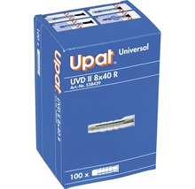Packung mit 100 Universal-Dübeln der Größe 8x40 von Upat