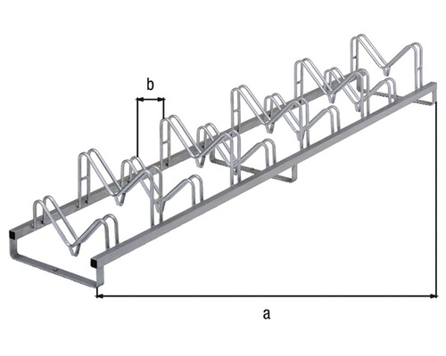 Support à vélos avec dimensions