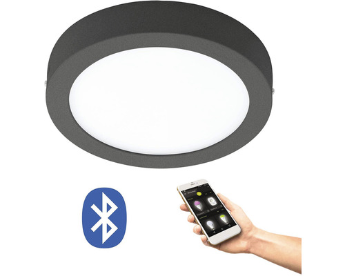 Plafonnier rond avec commande Bluetooth