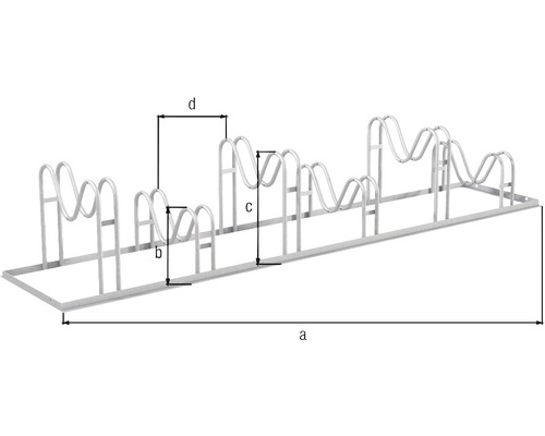 Support à vélos avec dimensions