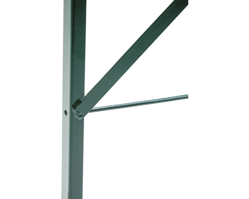 Gros plan sur une table avec pieds en métal