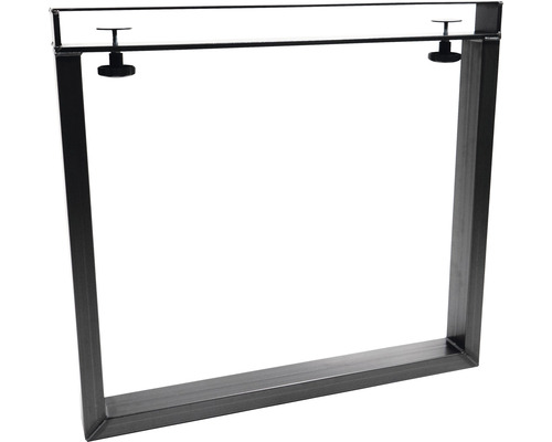 Piètement de table en métal avec éléments de fixation