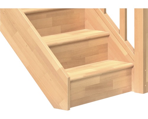 Gros plan d''un escalier en bois avec rampe.