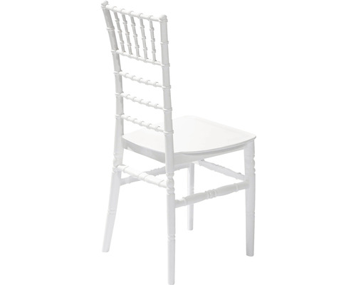 Chaise Chiavari blanche en plastique