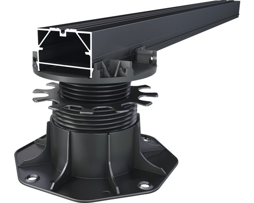 Pied réglable avec profilé en aluminium pour construction de terrasse