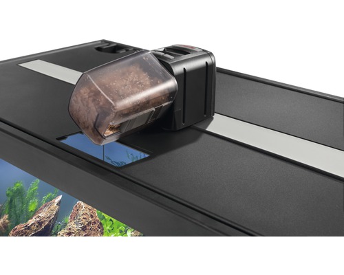 Futterautomat auf einem Aquarium