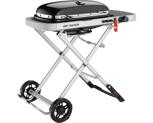 Weber Traveler Gasgrill mit klappbarem Wagen