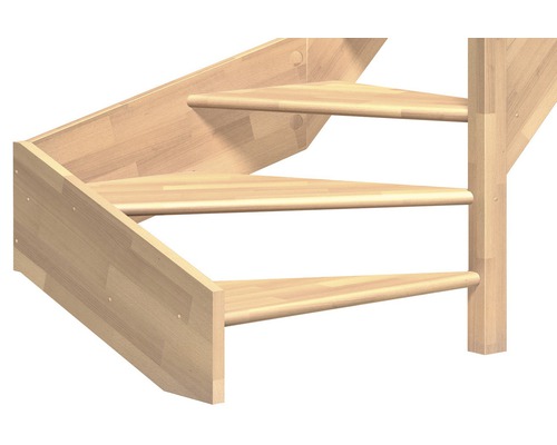 Vue détaillée d''un escalier en bois