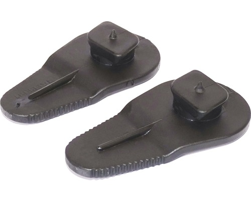 Deux butées de porte noires