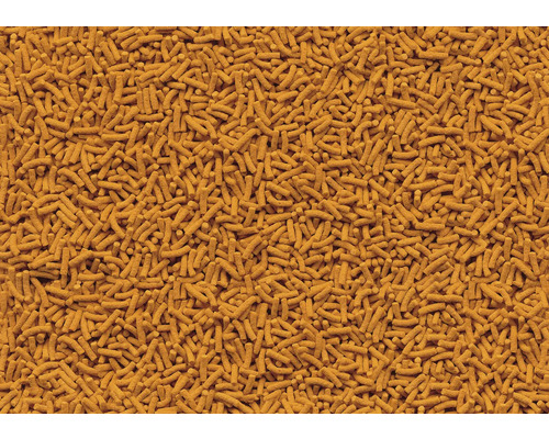 Gros plan de nourriture pour poissons en forme de bâtonnets