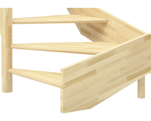 Vue détaillée d''un escalier en bois