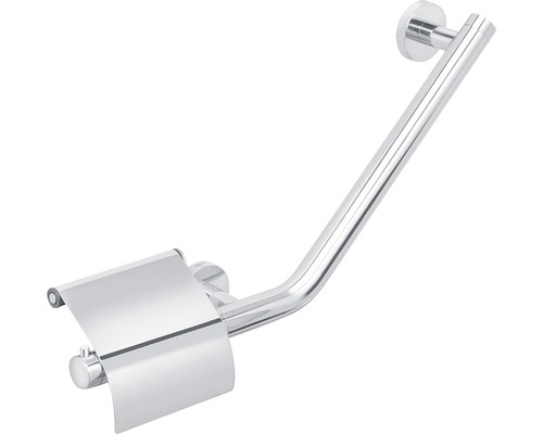 Kombination aus Toilettenpapierhalter und Haltegriff aus Metall