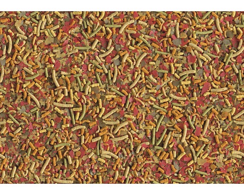 Image de nourriture en flocons et en bâtonnets pour poissons d''aquarium