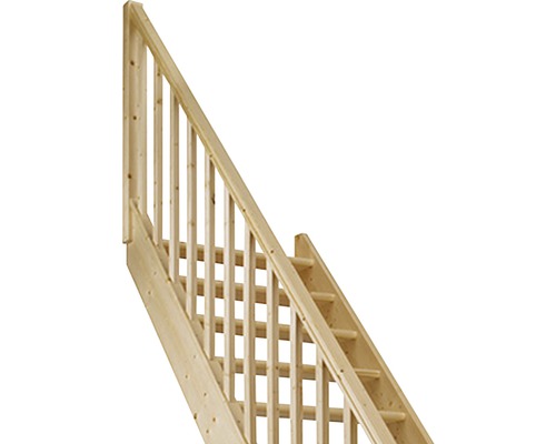 Holztreppe mit Geländer für den Innenbereich