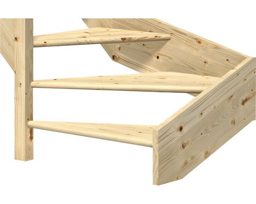 Escalier gain de place en bois