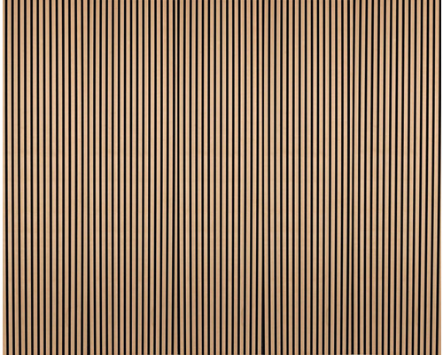 Panneaux en bois avec des lamelles verticales pour la décoration murale et de plafond