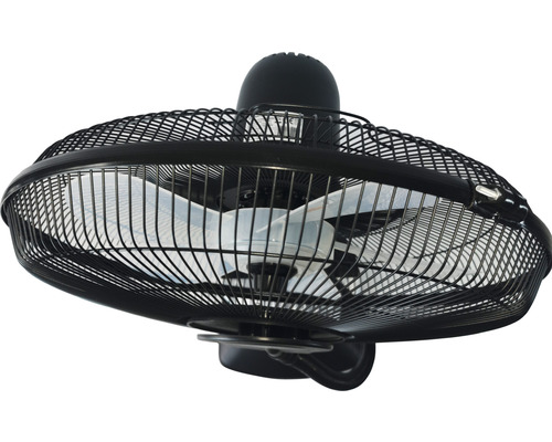 Ventilateur sur pied noir Ø 40 cm h. 128 cm 100 W - HORNBACH