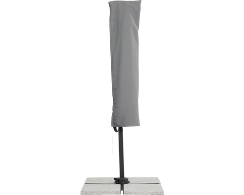 Housse de protection pour parasol avec support.