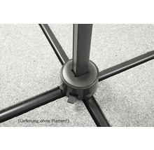 Schirmständerkreuz zur Beschwerung mit Terrassenplatten