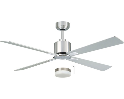 Deckenventilator mit vier Flügeln und Lampe