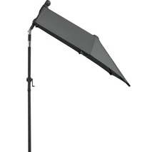 Parasol déporté demi avec mécanisme à manivelle