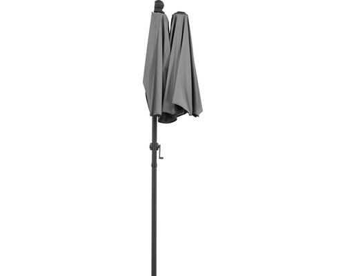 Parasol fermé avec mécanisme à manivelle pour le jardin ou la terrasse