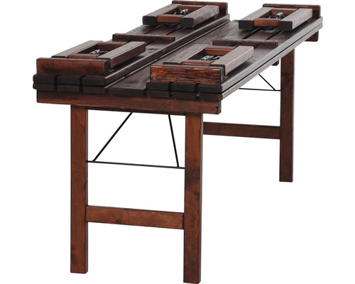 Garniture de tente à bière en bois avec fonction de pliage