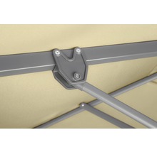 Vue détaillée de la pièce de connexion d''un parasol