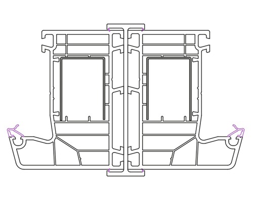 Profilschnitt eines Fensters