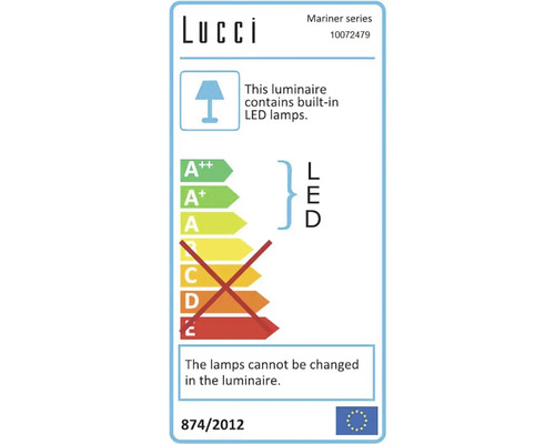 Lucci Energielabel mit LED-Lampen
