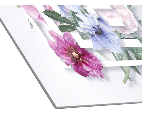 Dekorplatte mit Blumenmuster