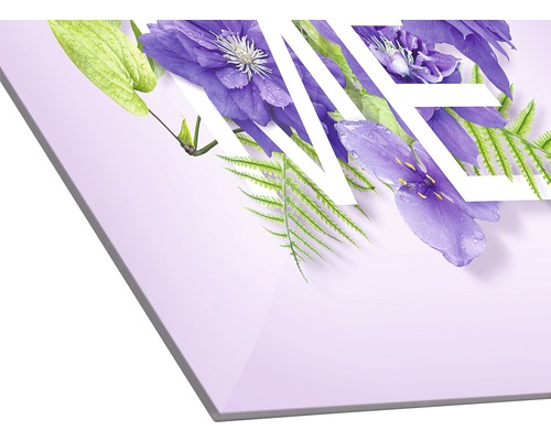 Image décorative avec des fleurs et des inscriptions