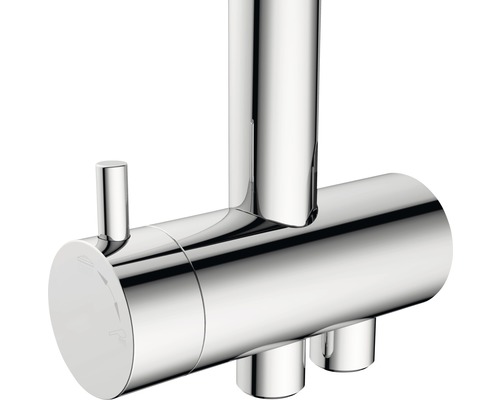 Thermostat de douche apparent en métal